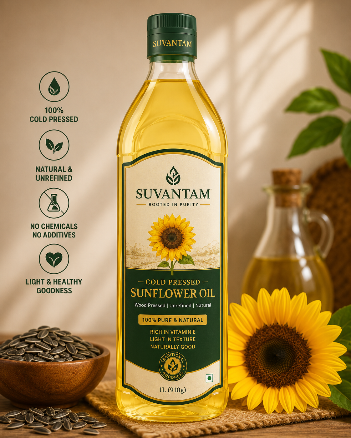 Suvantam Cold pressed Sunflower oil